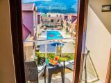 Studio with pool view