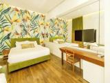 Superior Quadruple room with balcony and with land view