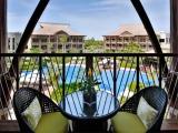 Quadruple room with balcony and with pool view