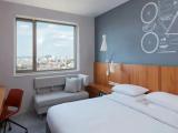 Family room with city view