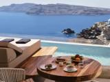 Villa with sunset view