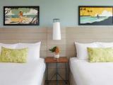 Room with balcony and with city view