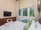 Deluxe Double room with balcony and with garden view