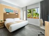 Room with balcony and with pool view